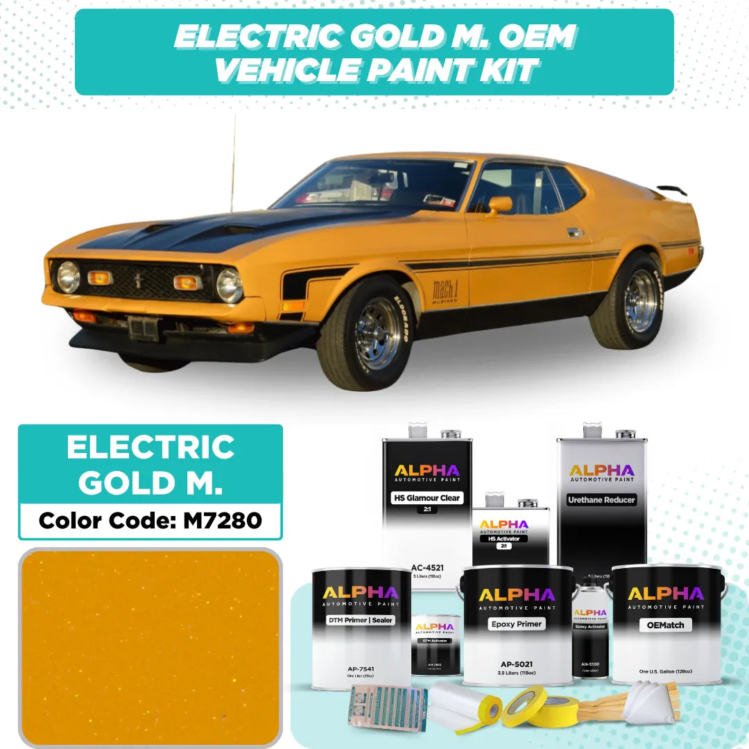 Ford Electric Gold Metallic M7280 | OEMatch Vehicle Paint Kit