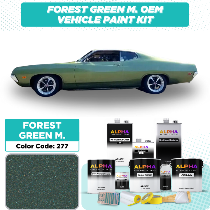 Ford Forest Green Metallic 277 | OEMatch Vehicle Paint Kit