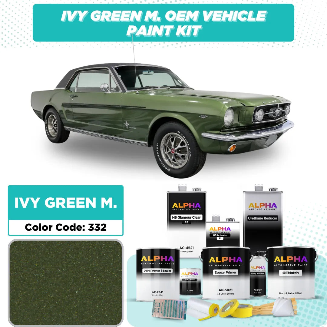 Ford Ivy Green Metallic 332 | OEMatch Vehicle Paint Kit