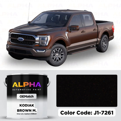 Ford Kodiak Brown Metallic J1-7261 | OEMatch Basecoat