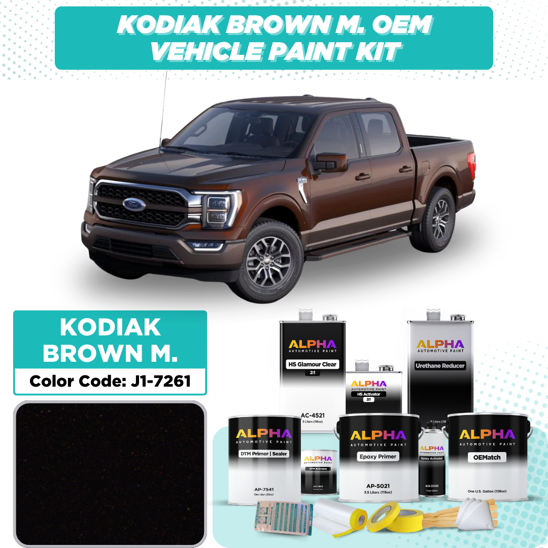 Ford Kodiak Brown Metallic J1-7261 | OEMatch Vehicle Paint Kit