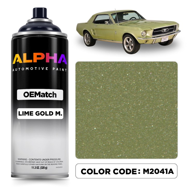 Ford Lime Gold M2041A | OEMatch Spray Can