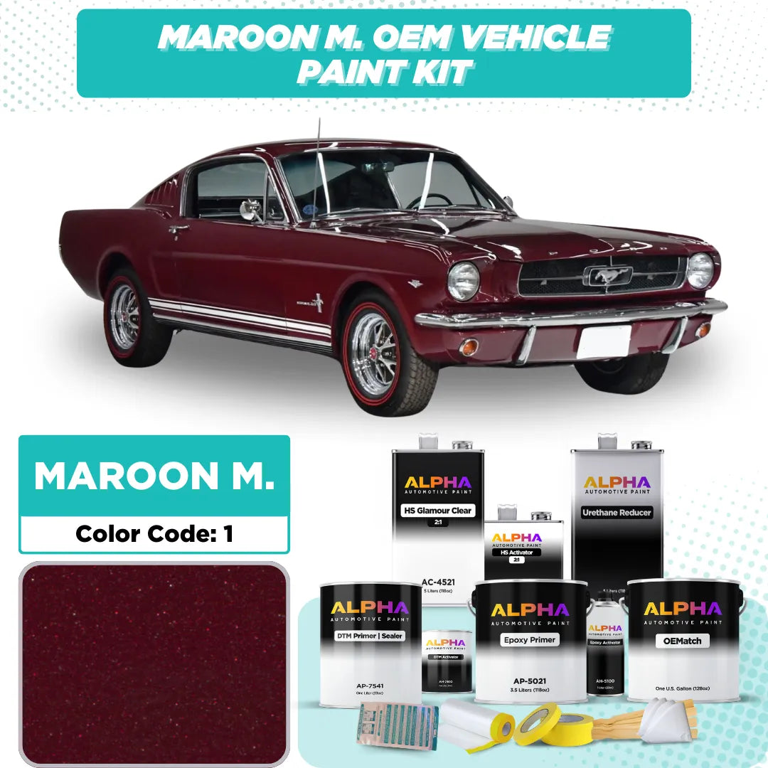 Ford Maroon Metallic 1 | OEMatch Vehicle Paint Kit