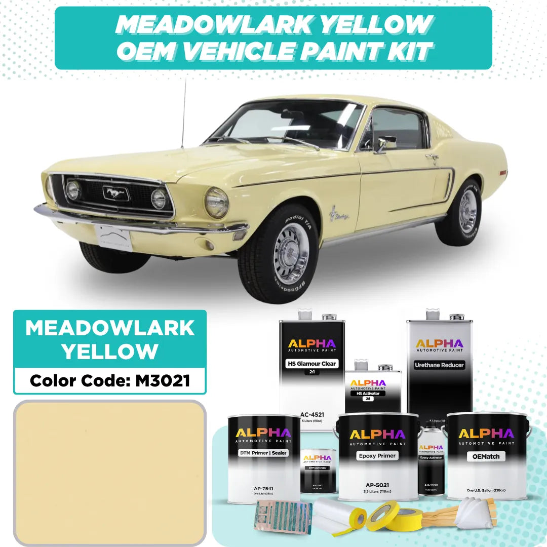 Ford Meadowlark Yellow M3021 | OEMatch Vehicle Paint Kit