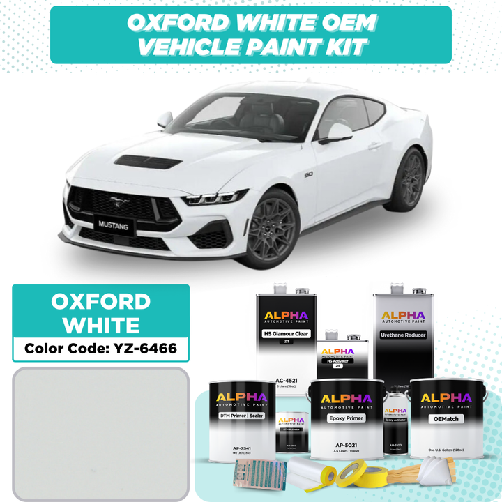 Ford Oxford White YZ-6466 | OEMatch Vehicle Paint Kit