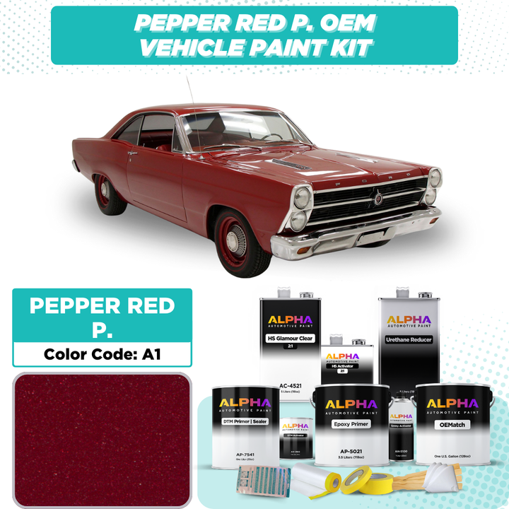 Ford Pepper Red Pearl A1 | OEMatch Vehicle Paint Kit