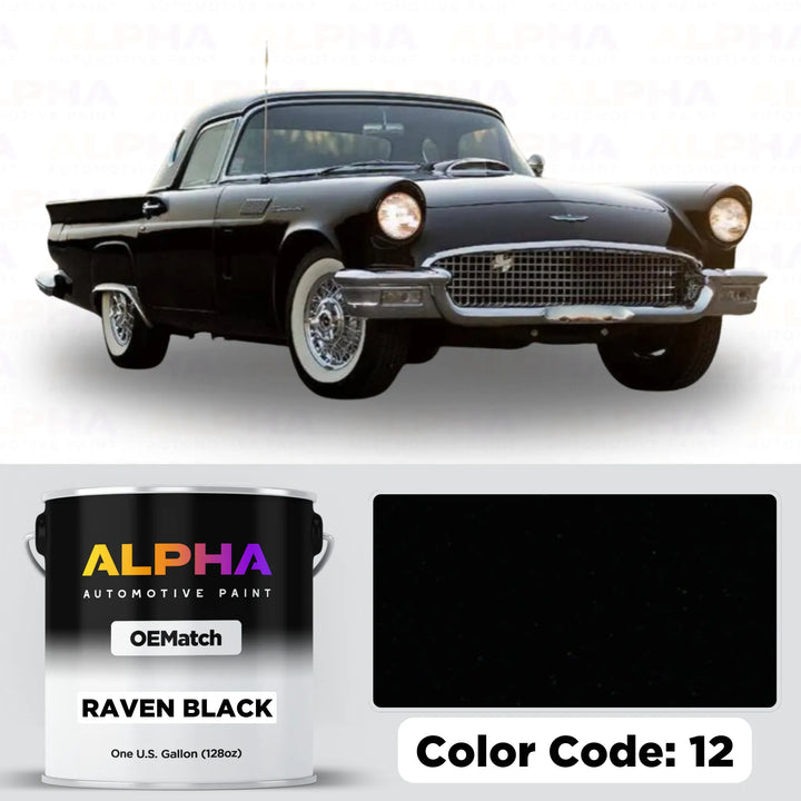 Ford Raven Black 12 / UA-6373 | OEMatch Basecoat