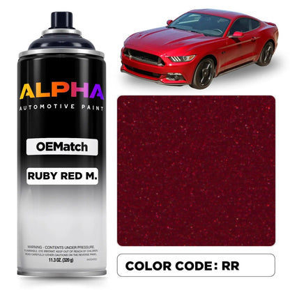Color Code Colour Of Rubies Ford Ruby Red Metallic RR OEMatch