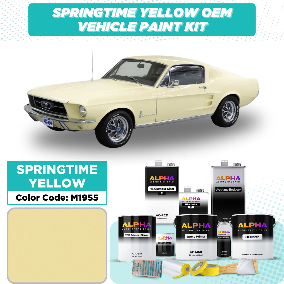 Ford Springtime Yellow M1955 | OEMatch Vehicle Paint Kit