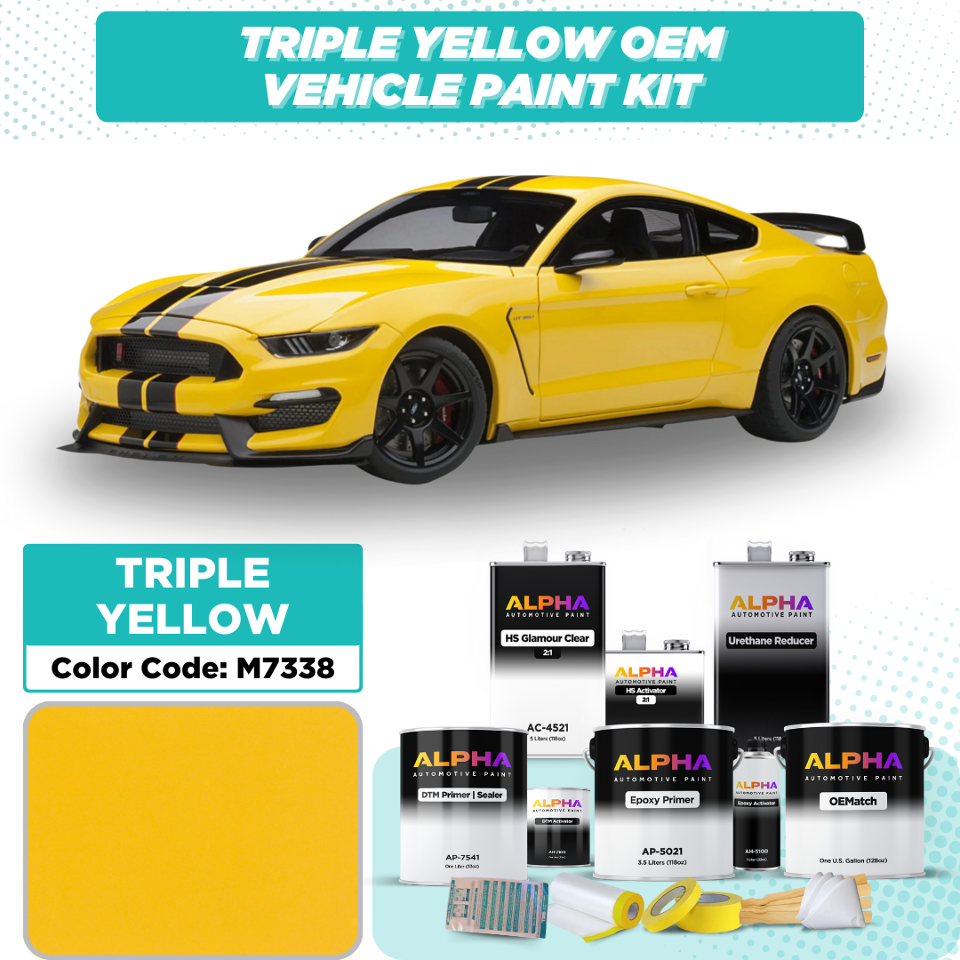 Ford Triple Yellow M7338 | OEMatch Vehicle Paint Kit