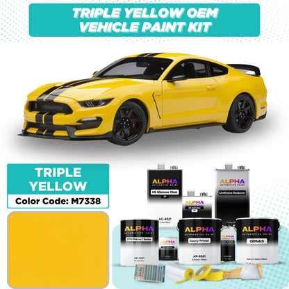 Ford Triple Yellow M7338 | OEMatch Vehicle Paint Kit