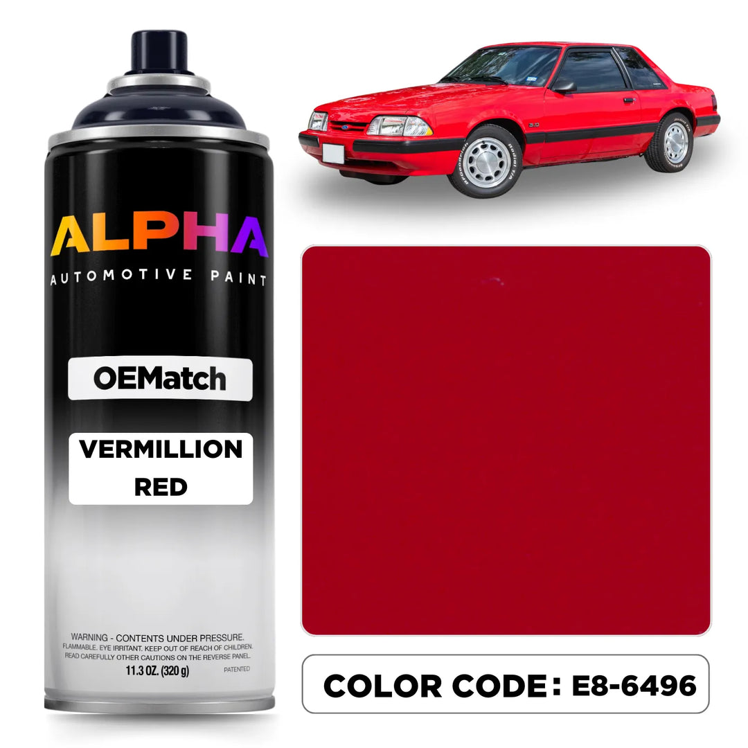 Ford Vermillion Red E8-6496 | OEMatch Spray Can