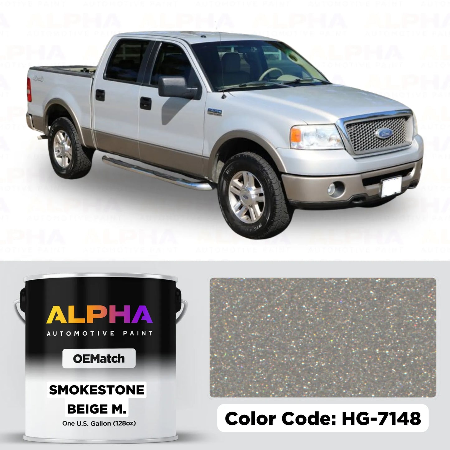 Ford Smokestone Beige Metallic HG-7148 | OEMatch Basecoat
