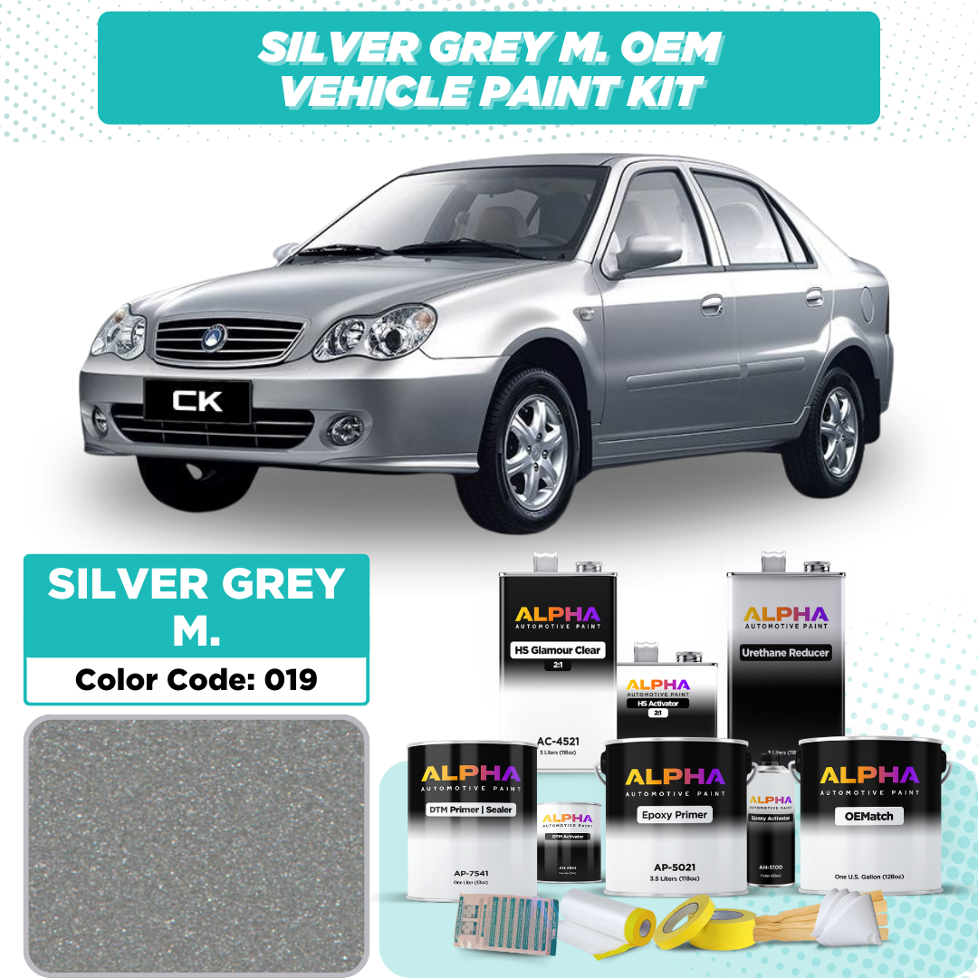 Geely Silver Grey Metallic 019 | OEMatch Vehicle Paint Kit