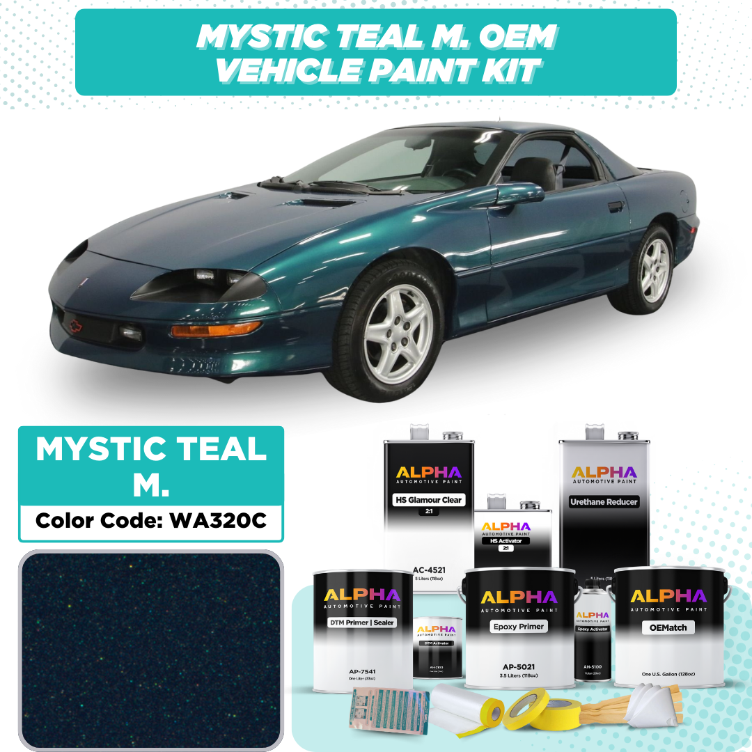 GM Mystic Teal Metallic WA320C / 79-320C | OEMatch Vehicle Paint Kit