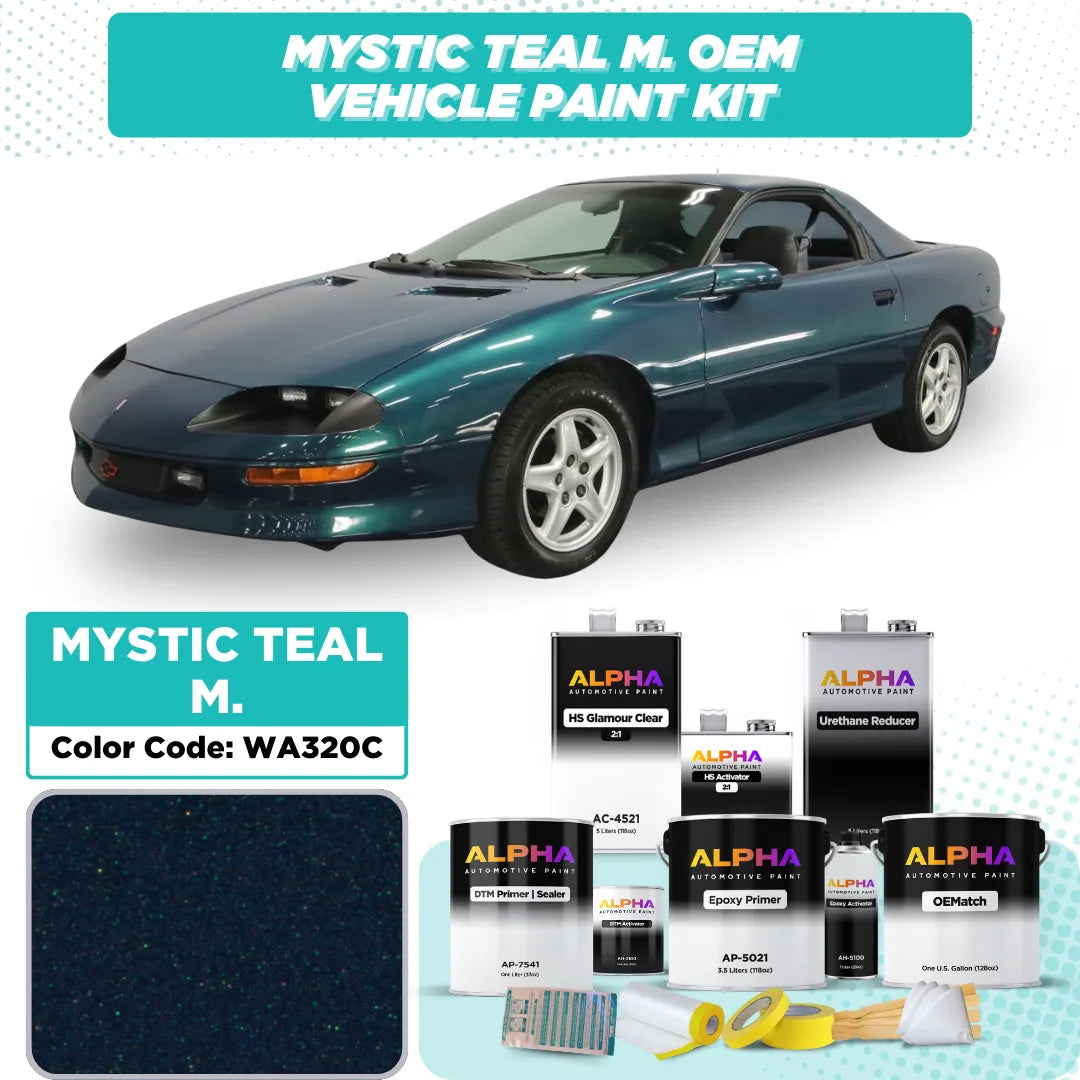 GM Mystic Teal Metallic WA320C / 79-320C | OEMatch Vehicle Paint Kit
