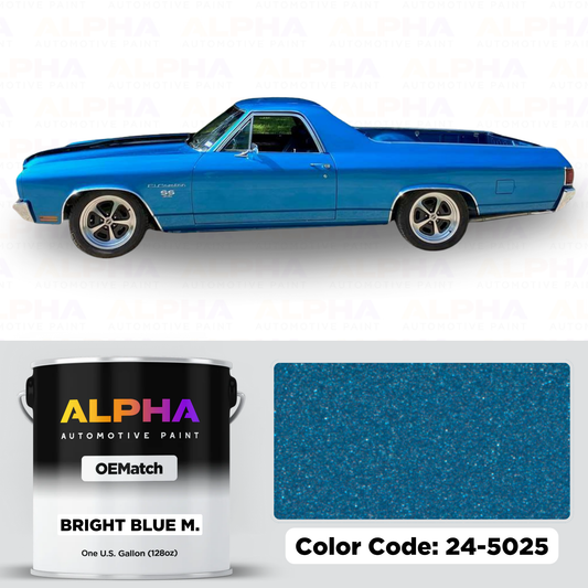 GEN. MOTORS USA BRIGHT BLUE M. 24-5025 | OEMatch Basecoat