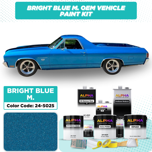 GEN. MOTORS USA BRIGHT BLUE M. 24-5025 | OEMatch Vehicle Paint Kit