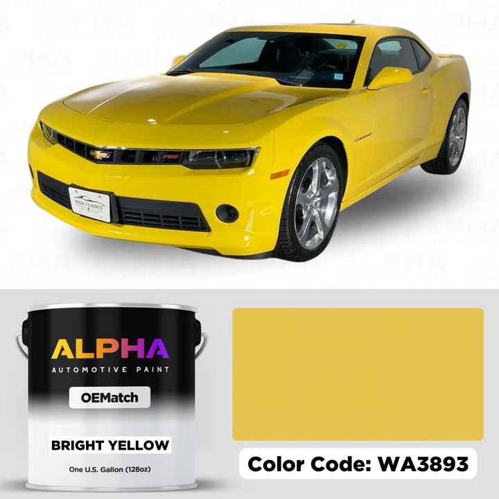 GM Bright Yellow WA3893 | OEMatch Basecoat