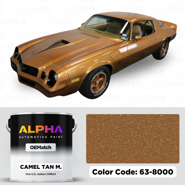 GM Camel Tan Metallic 63-8000 | OEMatch Basecoat