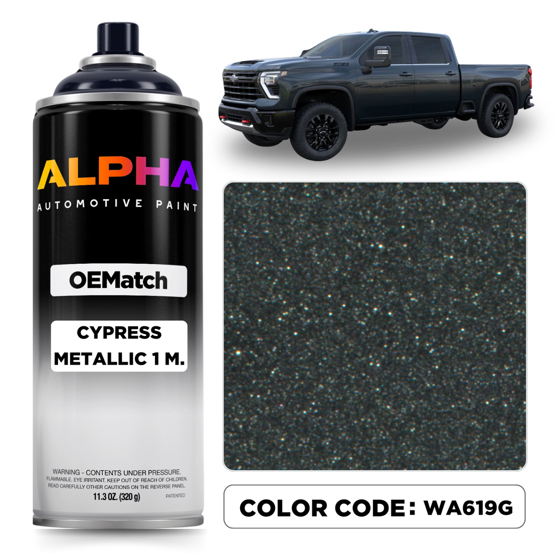 GM Cypress Metallic 1 M. WA619G | OEMatch Spray Can