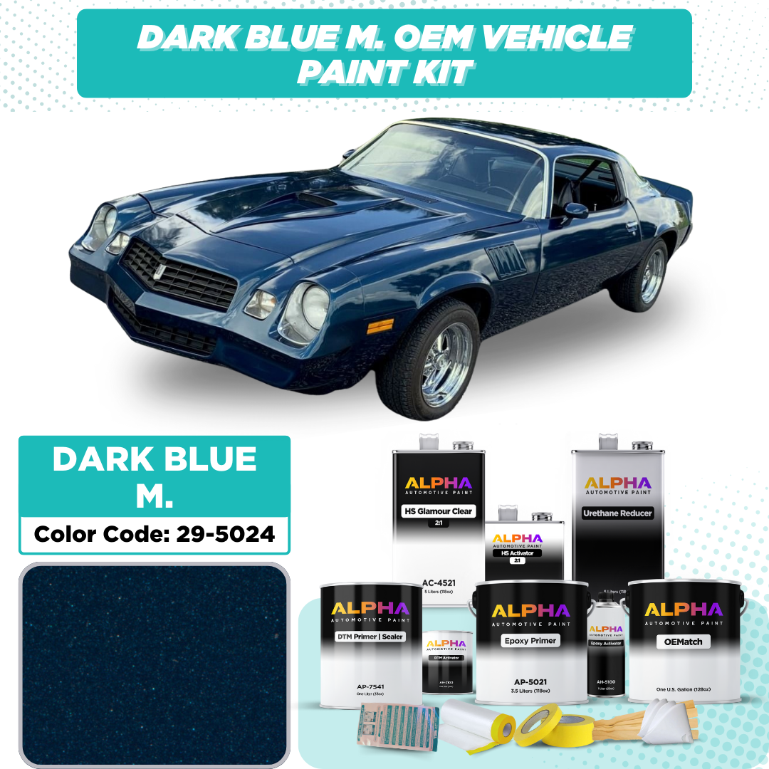 GM Dark Blue Metallic 29-5024 | OEMatch Vehicle Paint Kit