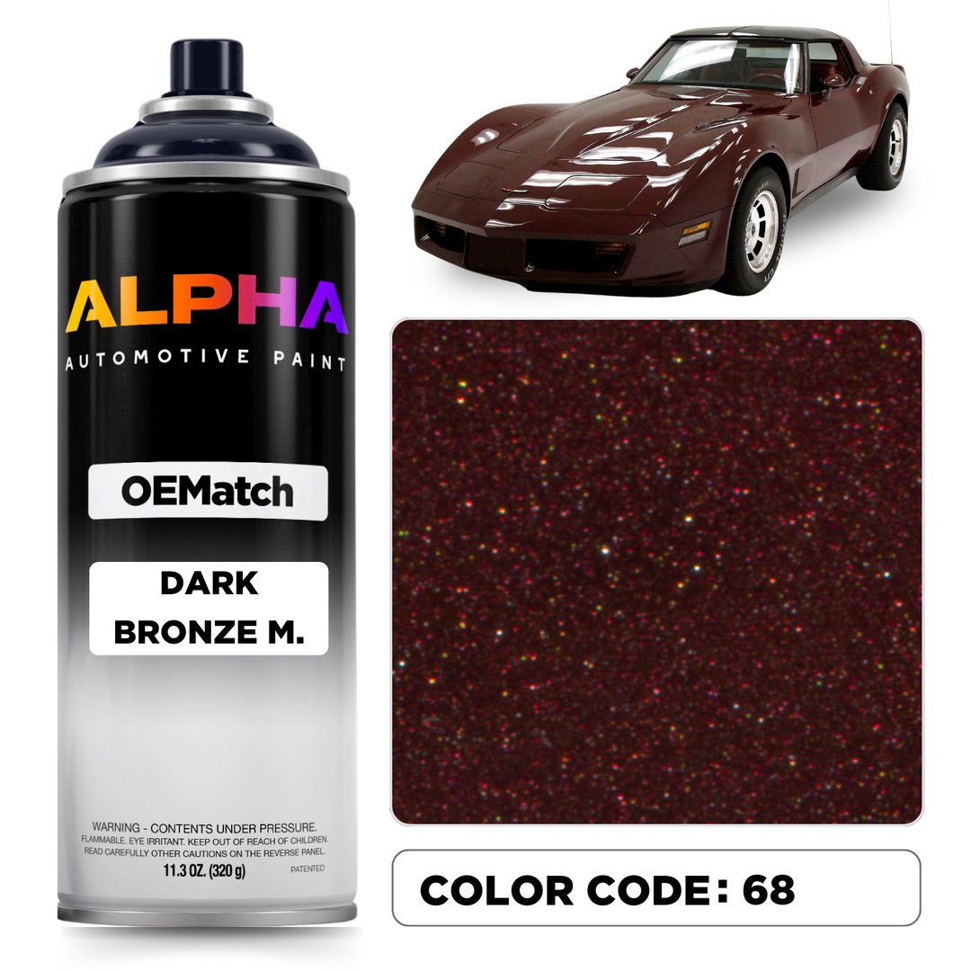 GM Dark Bronze Metallic 68 | OEMatch Spray Can