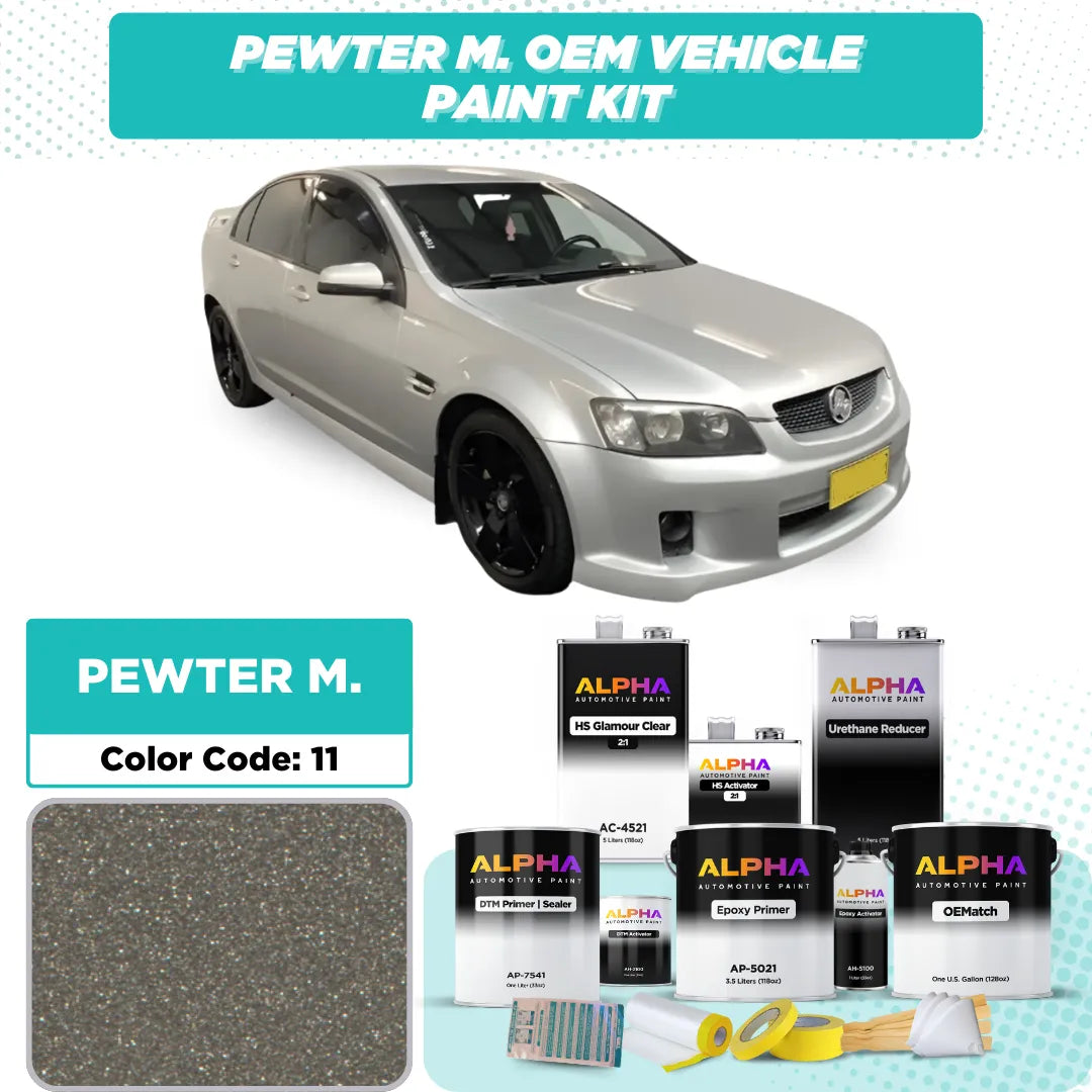 GM Holden (AUS) Pewter Metallic 11 / 11-382E | OEMatch Vehicle Paint Kit