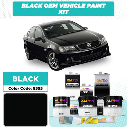 GM Holden (AUS) Black 8555 / 41-8555 | OEMatch Vehicle Paint Kit
