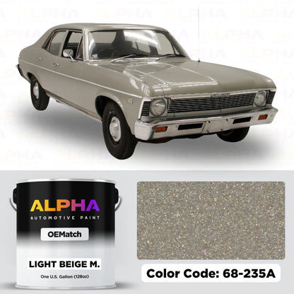 GM Light Beige Metallic 68-235A / 3K9 | OEMatch Basecoat