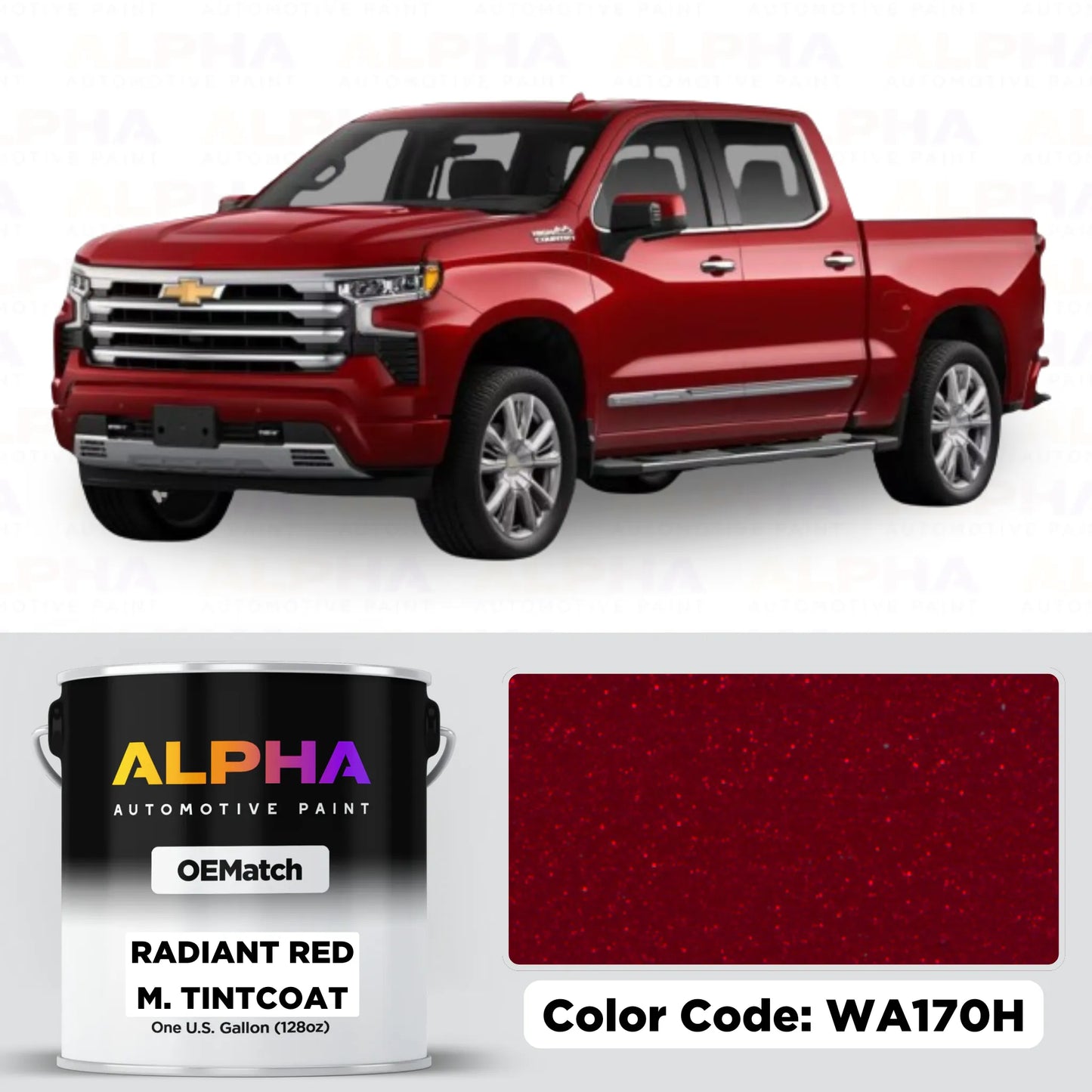 GM Radiant Red Metallic Tintcoat WA170H | OEMatch Basecoat