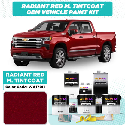 GM Radiant Red Metallic Tintcoat WA170H | OEMatch Vehicle Paint Kit