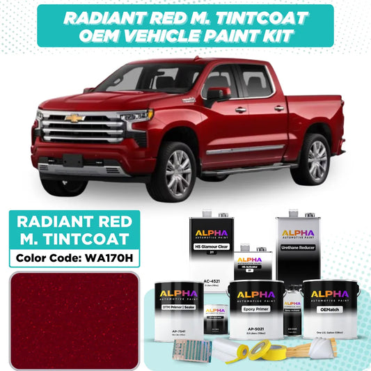 GM Radiant Red Metallic Tintcoat WA170H | OEMatch Vehicle Paint Kit