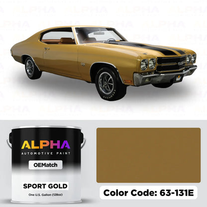 GM Sport Gold 63-131E / WA131E | OEMatch Basecoat