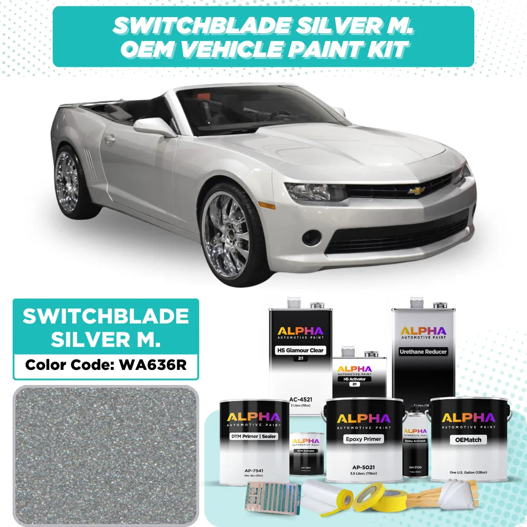 GM Switchblade Silver Metallic WA636R / 17-636R | OEMatch Vehicle Paint Kit