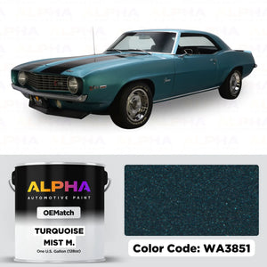GM Turquoise Mist Metallic WA3851 | OEMatch Basecoat
