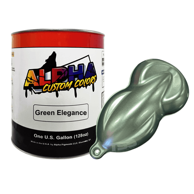 Green Elegance Paint Basecoat - The Spray Source - Alpha Pigments