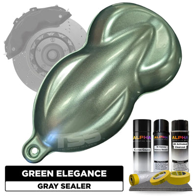 Green Elegance Brake Caliper Paint Kit