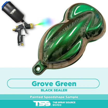 Grove Green Painted Sample (Black Ground Coat) – The Spray Source Grove Green Painted Sample (Black Ground Coat) – The Spray Source