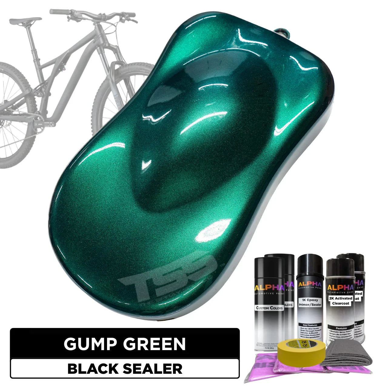 Gump Green Bike Paint Kit