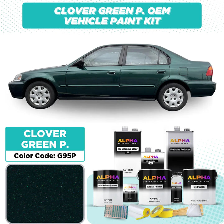 Honda Clover Green Pearl G95P | OEMatch Vehicle Paint Kit