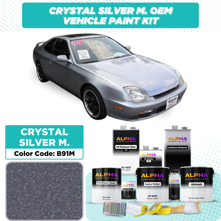 Honda Crystal Silver Metallic B91M | OEMatch Vehicle Paint Kit