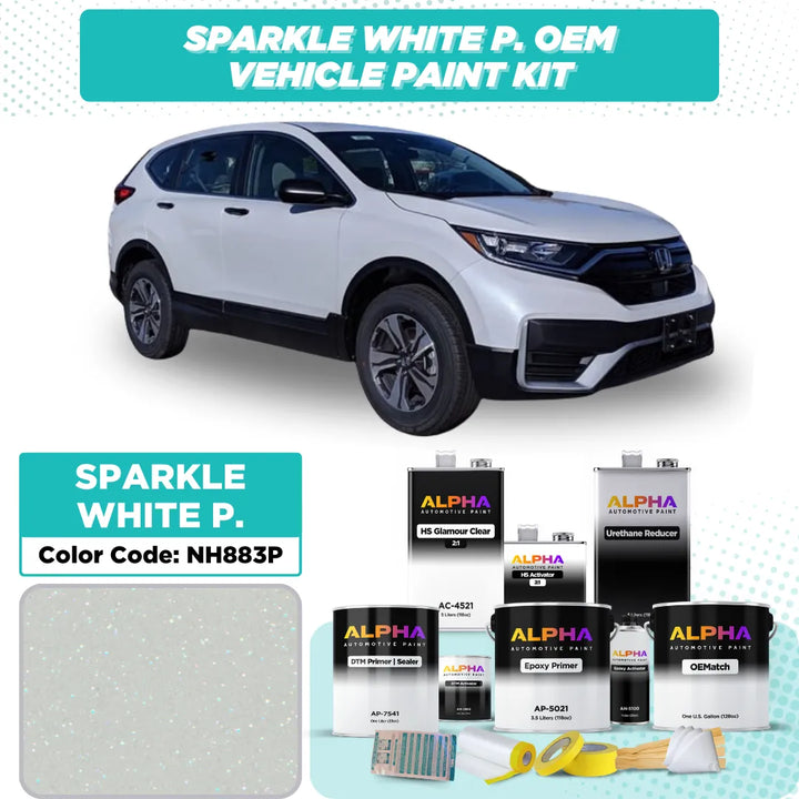 Honda Sparkle White P. NH883P | OEMatch Vehicle Paint Kit