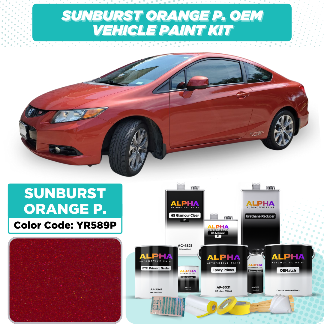 Honda Sunburst Orange Pearl YR589P | OEMatch Vehicle Paint Kit