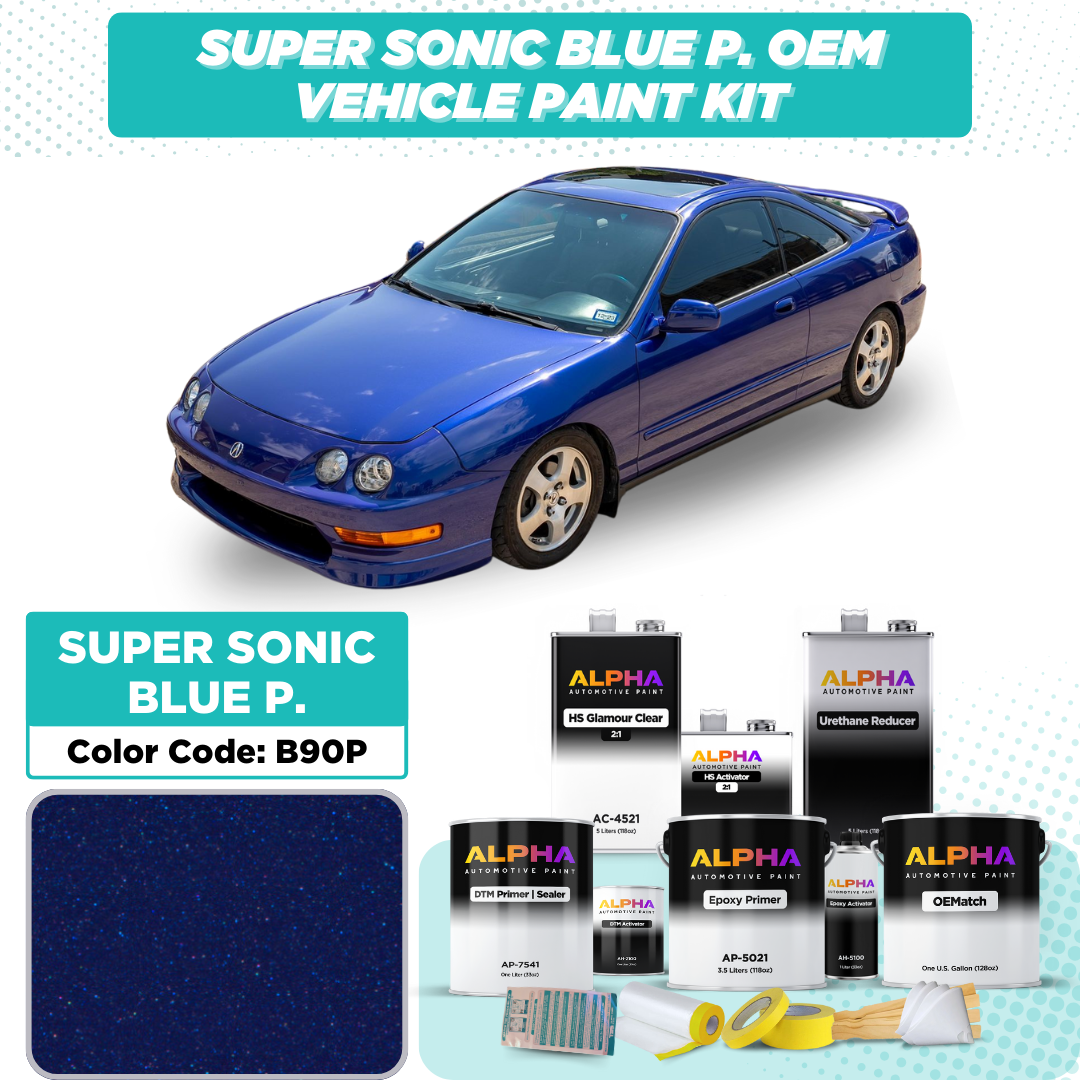 Honda Super Sonic Blue Pearl B90P | OEMatch Vehicle Paint Kit