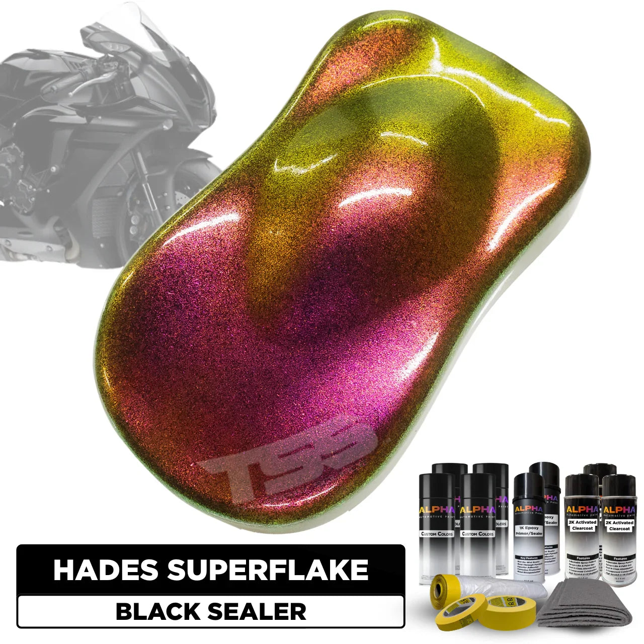 Hades Superflake Motorcycle Paint Kit