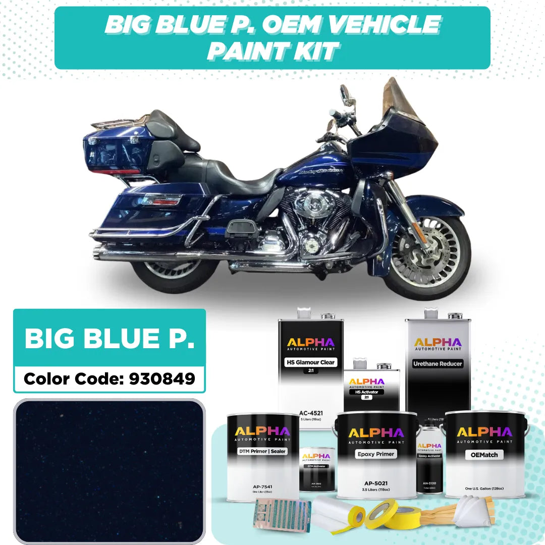 Harley-Davidson Big Blue Pearl 930849 | OEMatch Vehicle Paint Kit