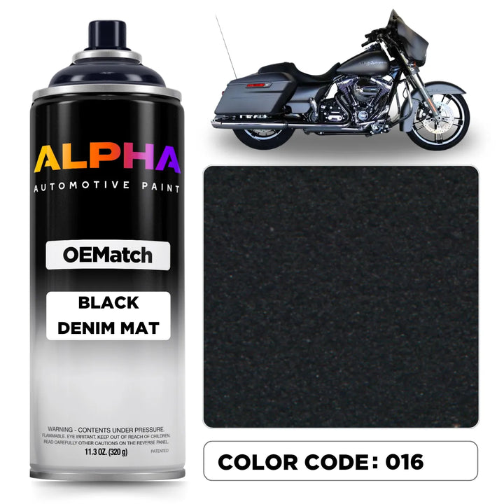 Harley-Davidson Black Denim Mat 016 | OEMatch Spray Can