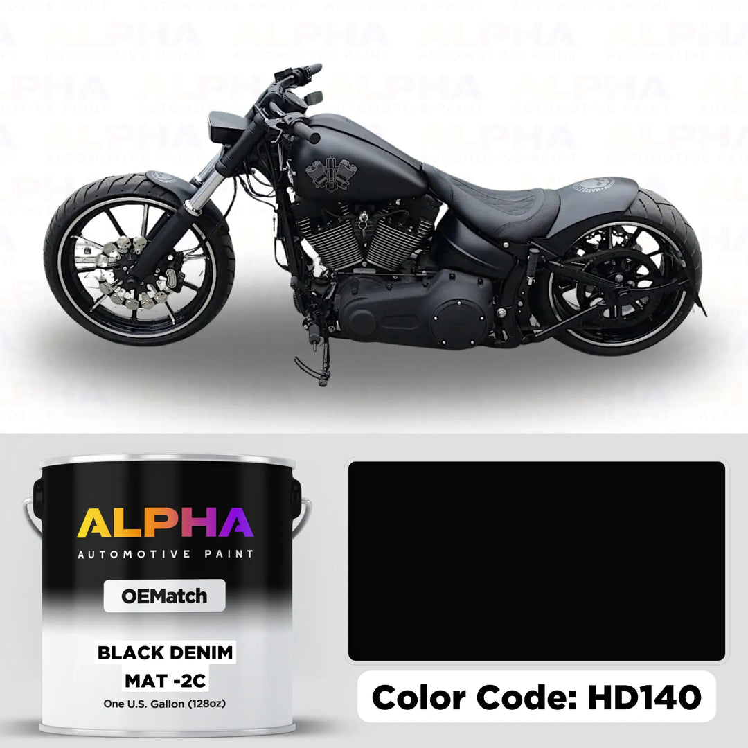 Harley-Davidson Black Denim Matte -2C HD140 | OEMatch Basecoat