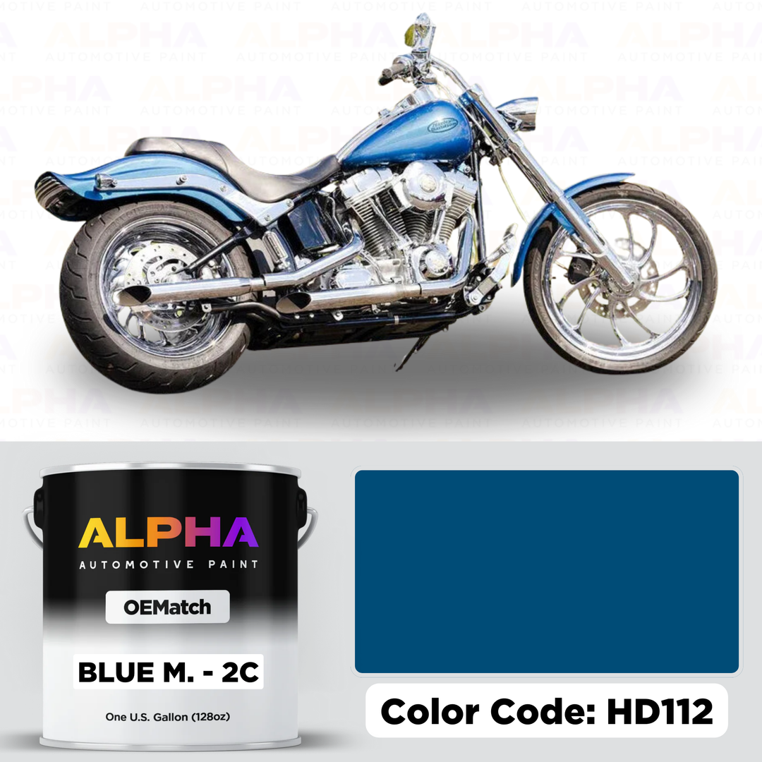 Harley-Davidson Blue Metallic 2C HD112 | OEMatch Basecoat